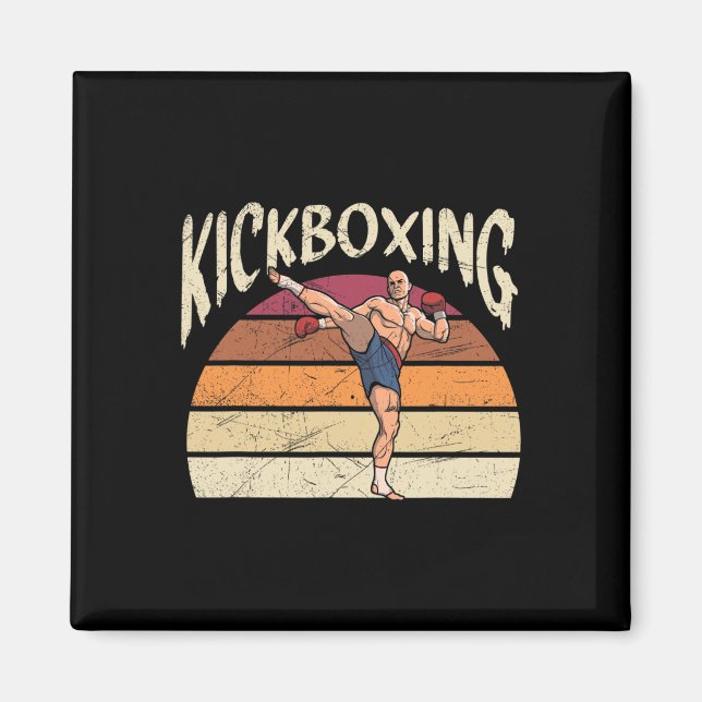 Kickboxing Martial Art Kickboxer  Magnet (Front)