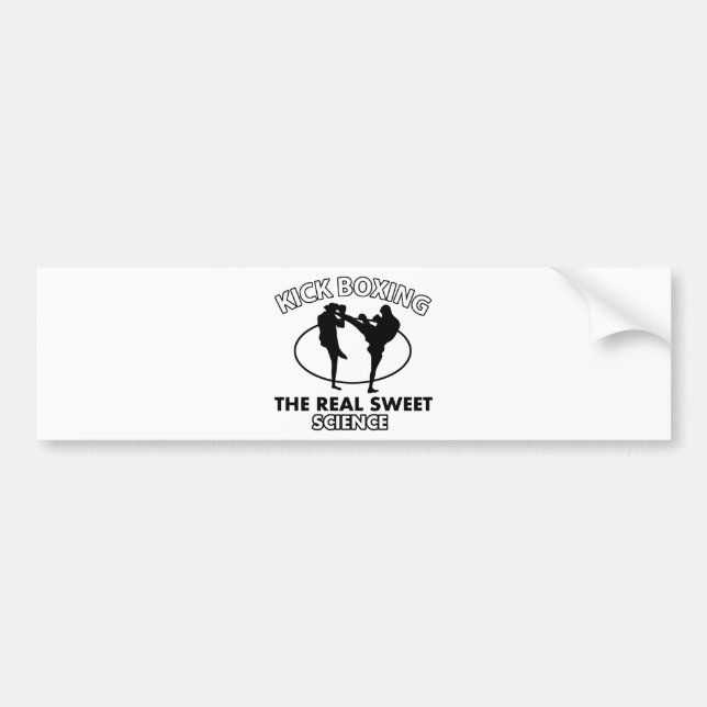 Kickboxing Martial Arts Designs Bumper Sticker (Front)
