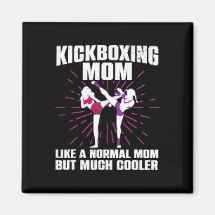 Kickboxing Mom Art For Mother Women Kickboxer Mart Magnet