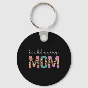 Kickboxing Mom Funny Boxing Kickboxer Mom Gift Leo Key Ring