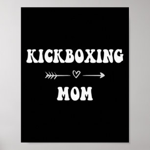 Kickboxing Mom Martial Art Stylish Sports Mom Game Poster