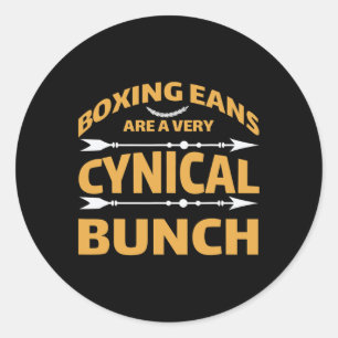 Kickboxing Muay Thai Boxing _3 Classic Round Sticker