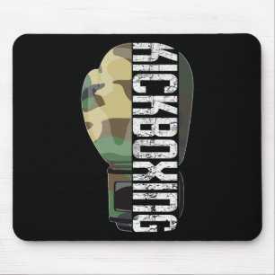 Kickboxing Muay Thai Fitness Boxing Camouflage Glo Mouse Pad