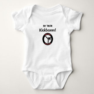 Kickboxing mum baby bodysuit