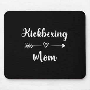 Kickboxing Mum Woman Kickboxing Sport Lover Mother Mouse Pad