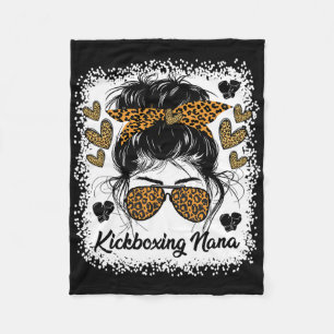 Kickboxing Nana Martial Arts Lovers Stylish Sports Fleece Blanket