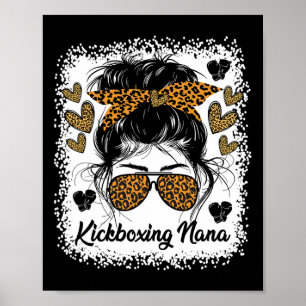 Kickboxing Nana Martial Arts Lovers Stylish Sports Poster