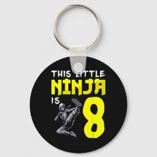 Kickboxing Ninjas This Little Ninja Is 8 Years Old Key Ring