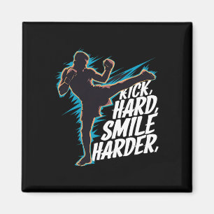 Kickboxing Outfit Muay Thai Savate Sanda Kickboxer Magnet
