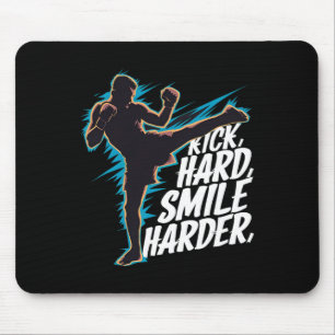 Kickboxing Outfit Muay Thai Savate Sanda Kickboxer Mouse Pad