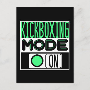 Kickboxing Postcard