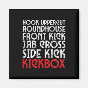 Kickboxing Punches - Kickboxer Martial Arts Coach Magnet