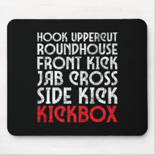 Kickboxing Punches - Kickboxer Martial Arts Coach Mouse Pad