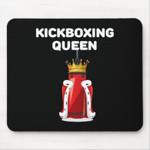 Kickboxing Queen Girls Kickboxing Womens Kickboxer Mouse Pad