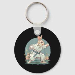 Kickboxing Rabbit Taekwondo Karate MMA Bunny Key Ring
