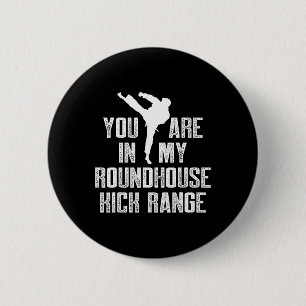 Kickboxing Range Kick Boxing Workout  6 Cm Round Badge