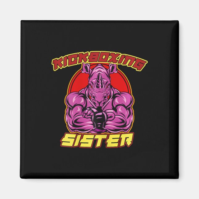 Kickboxing Sister Martial Arts  Magnet (Front)