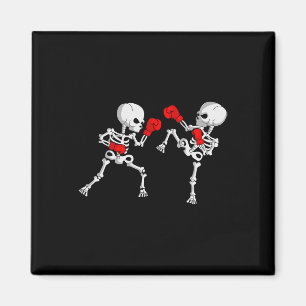 Kickboxing Skeleton Kickboxer Boxing Mma Magnet