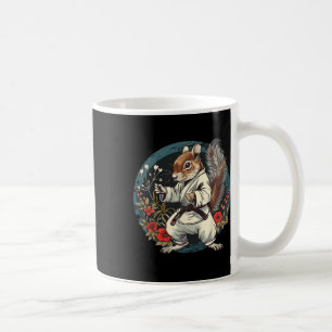 Kickboxing Squirrel Floral Judo Squirrel Lover Kar Coffee Mug