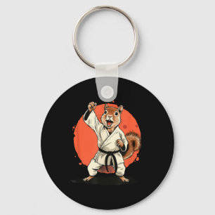 Kickboxing Squirrel Martial Arts Taekwondo Key Ring