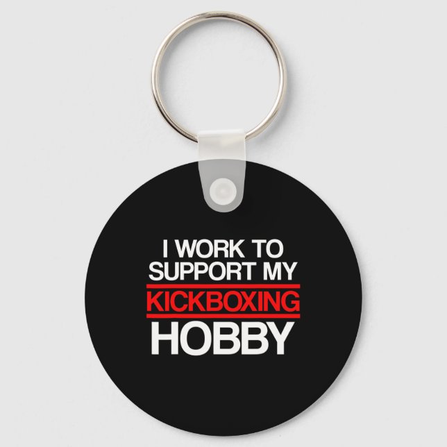 Kickboxing Support Kick Boxing Workout  Key Ring (Front)