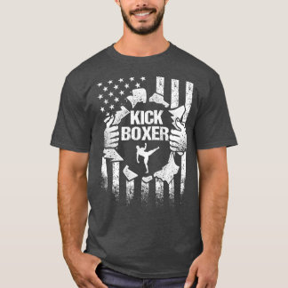 Kickboxing Taught Kick Boxing Workout print T-Shirt