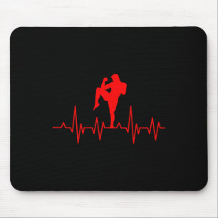 Kickboxing Thai Boxing Heartbeat Muay Thai Mouse Pad