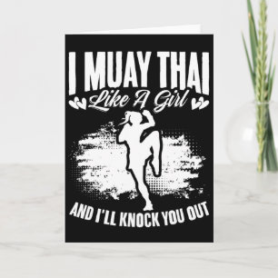 Kickboxing Thailand Mma Thai Boxing Muay Thai Girl Card