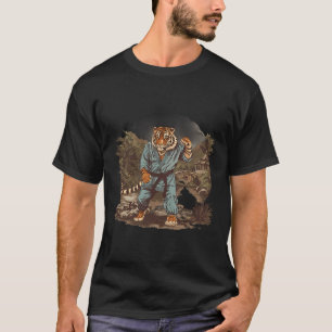 Kickboxing Tiger Pagoda Temple Martial Arts Karate T-Shirt