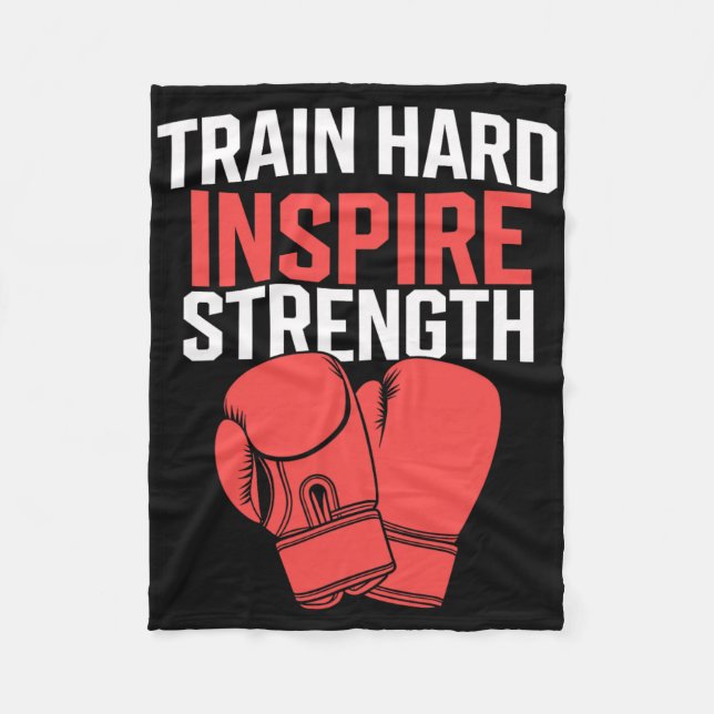 Kickboxing Trainer Intense Fitness Self-defense Ma Fleece Blanket (Front)