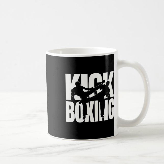 Kickboxing - Two Men Do Kickboxing For Kickboxers  Coffee Mug (Right)