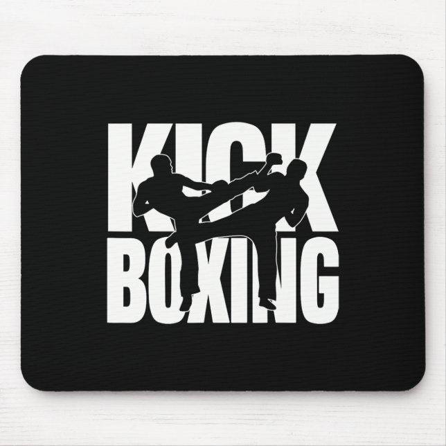 Kickboxing - Two Men Do Kickboxing For Kickboxers  Mouse Pad (Front)