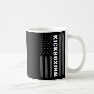 Kickboxing Usa American Flag Gift Martial Arts Spo Coffee Mug