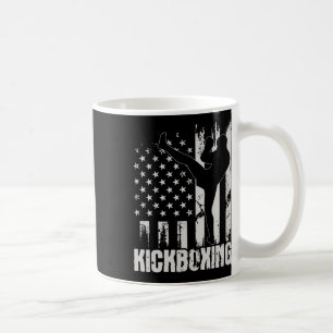 Kickboxing - Usa American Flag Kickboxer Combyt Se Coffee Mug