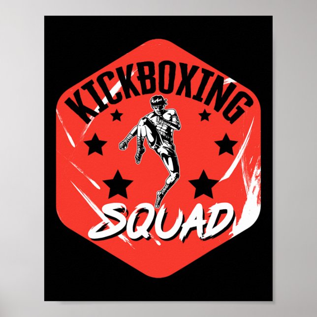 Kickboxing Vintage Kickboxing Squad  Poster (Front)