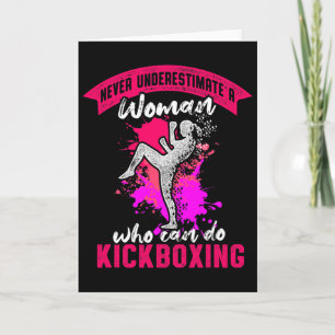 Kickboxing Woman Kick Boxing Workout Card