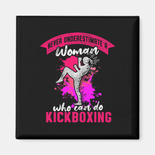 Kickboxing Woman Kick Boxing Workout Magnet