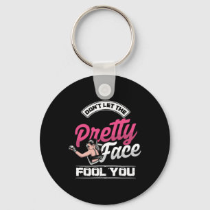 Kickboxing Women Don't Let Pretty Fool You Key Ring