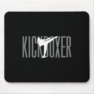 Kickboxing Women Is Kickboxing Girl Is Woman Kickb Mouse Pad