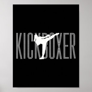 Kickboxing Women Is Kickboxing Girl Is Woman Kickb Poster