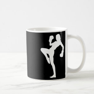 Kickboxing Women Is Striking Silhouette Design Is Coffee Mug
