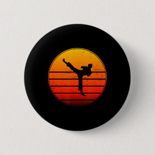 Kickboxing Women's Men's Boxing Kickbox Kickboxer 6 Cm Round Badge