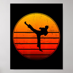 Kickboxing Women's Men's Boxing Kickbox Kickboxer Poster