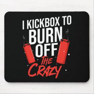 Kickboxing Workout Cardio Beginner Kickboxer  Mouse Pad