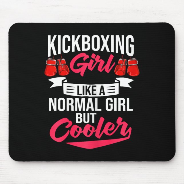 Kickboxing Workout Training Cardio Beginner Kickbo Mouse Pad (Front)