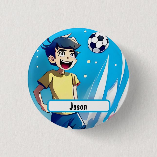 Kicker Button With Customisable Nametag (Front)