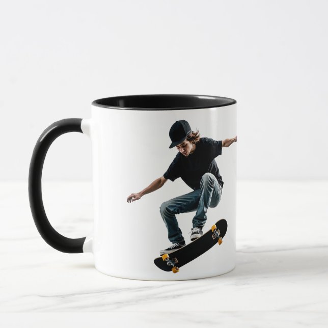 Kickflip to lunar orbit mug (Left)