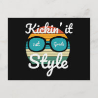 Kickin It 1st Grade Style Back To School Kids Gift