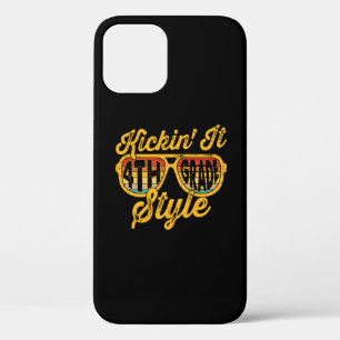 Kickin it 4th Grade Style Student iPhone 12 Case