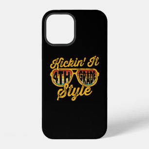 Kickin it 4th Grade Style Student iPhone 12 Case